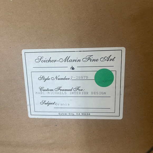 SOICER-MARIN FINE ART URANIA STYLE NUMBER P-2887D MARC-MICHAELS INTERIOR DESIGN - Picture 4 of 6